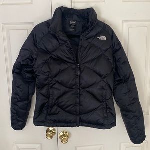 North Face Women’s black quilted jacket